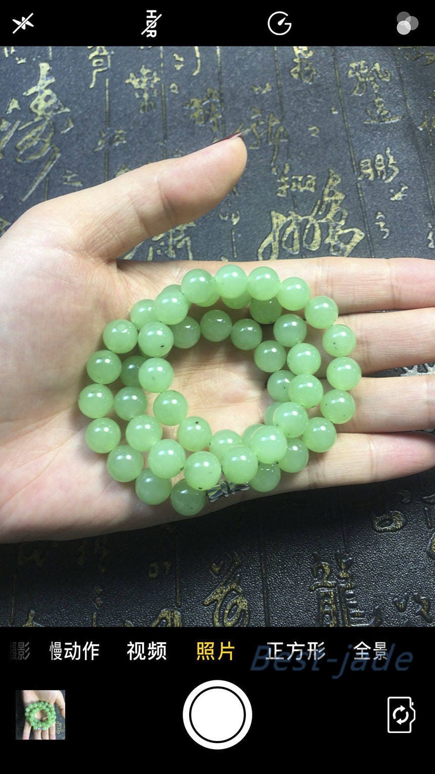 Certificated A Grade Bead size 10*10mm necklace New Zealand Jade Maori style Pulsera Ball Beads POUNAMU Nephrite Greenstone Halskette f.