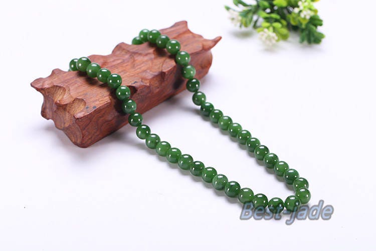 Certificated A Grade Bead size 10*10mm necklace New Zealand Jade Maori style Pulsera Ball Beads POUNAMU Nephrite Greenstone Canadian jasper