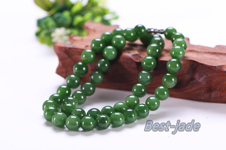 Certificated A Grade Bead size 10*10mm necklace New Zealand Jade Maori style Pulsera Ball Beads POUNAMU Nephrite Greenstone Canadian jasper