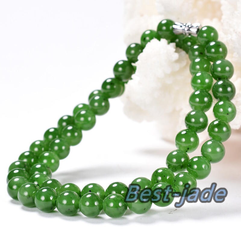 Certificated A Grade Bead size 9*9mm necklace Canadian Jade Maori style Pulsera Ball Beads POUNAMU Nephrite Greenstone Canadian jasper