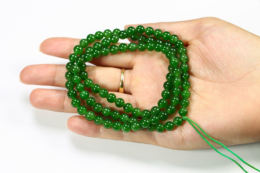 Certificated A Grade Bead size 6*6mm necklace Canadian Jade Maori Pulsera Ball Beads POUNAMU Nephrite Greenstone Halskette Canadian jasper