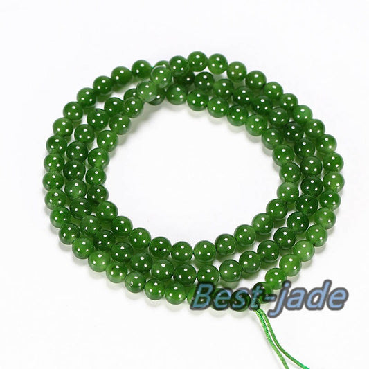 Canadian jasper A Grade Bead size 4*4mm necklace Canadian Jade Maori style Pulsera Ball Beads POUNAMU Nephrite Greenstone Halskette f.