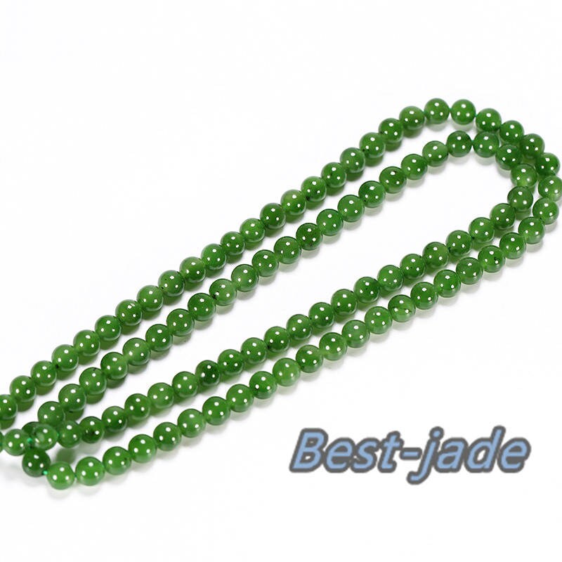 Canadian jasper A Grade Bead size 4*4mm necklace Canadian Jade Maori style Pulsera Ball Beads POUNAMU Nephrite Greenstone Halskette f.