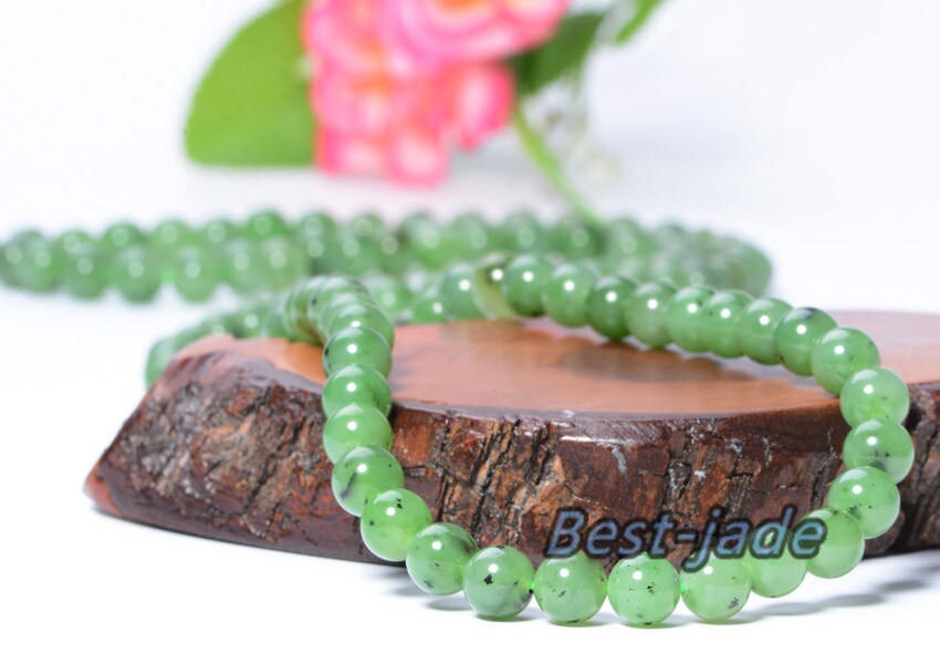 Canadian jasper A Grade Bead size 8*8mm necklace New Zealand Jade Maori style Pulsera Beads POUNAMU Nephrite Greenstone Greenstone Bc Balls