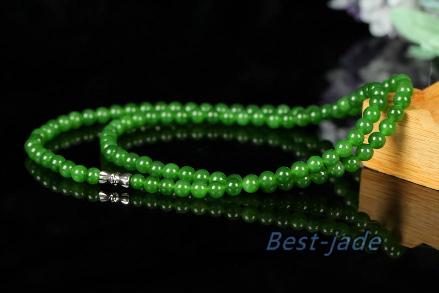 Small Top A Beads A Grade 4*4mm necklace New Zealand Jade Maori style Pulsera Beads POUNAMU Nephrite Greenstone Halskette f. Canadian jasper