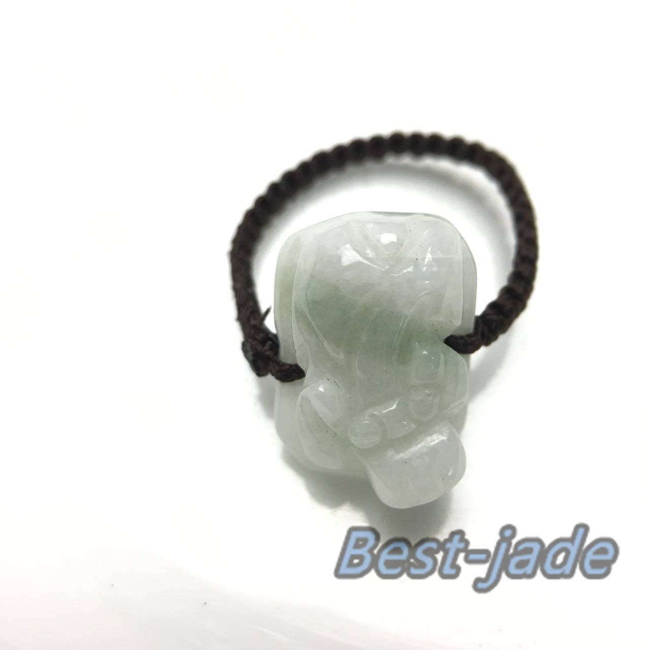 Pixiu Dragon Ring Grade A jade Natural Burma Jadeite green Jade bead  Green gemstone Burma Lady Rings