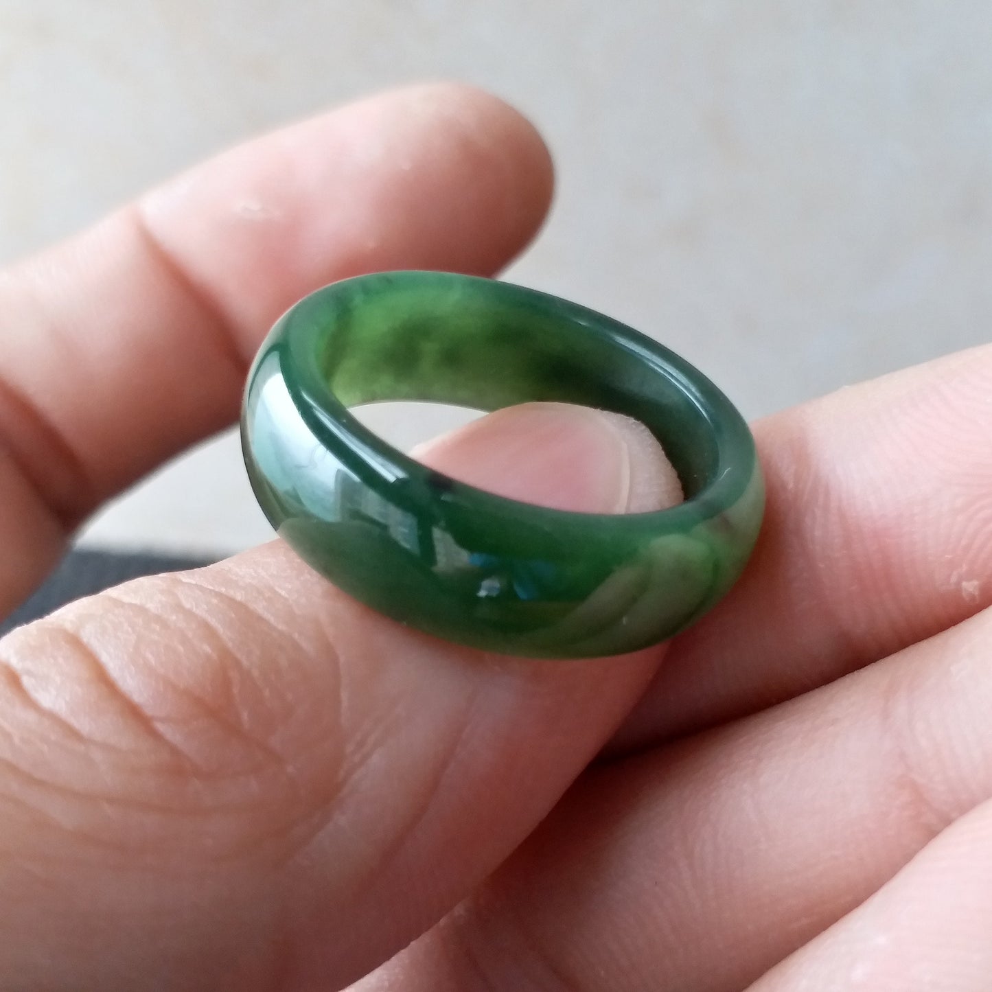 US size 5-10 Certified Nephrite ring or Pendant Canadian Jade Natural Greenstone falls Anhänger preceptee  NZ jade Maori ring