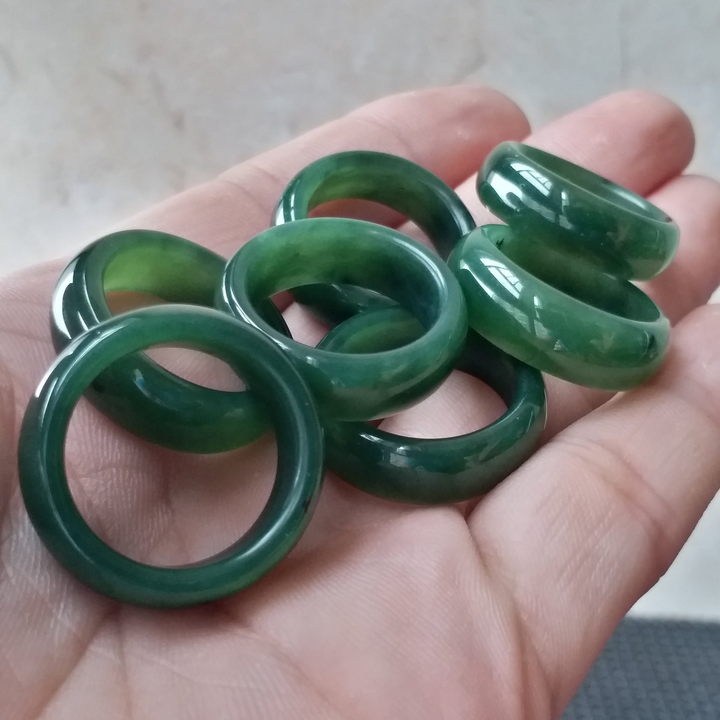 US size 5-10 Certified Nephrite ring or Pendant Canadian Jade Natural Greenstone falls Anhänger preceptee  NZ jade Maori ring