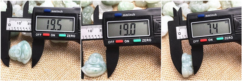 30PCS Guanyin Buddha Natural Grade A Jade green Jadeite Chinese Carved Myanmar jade Pendant necklace kid DIY earrings jade jewelry gift