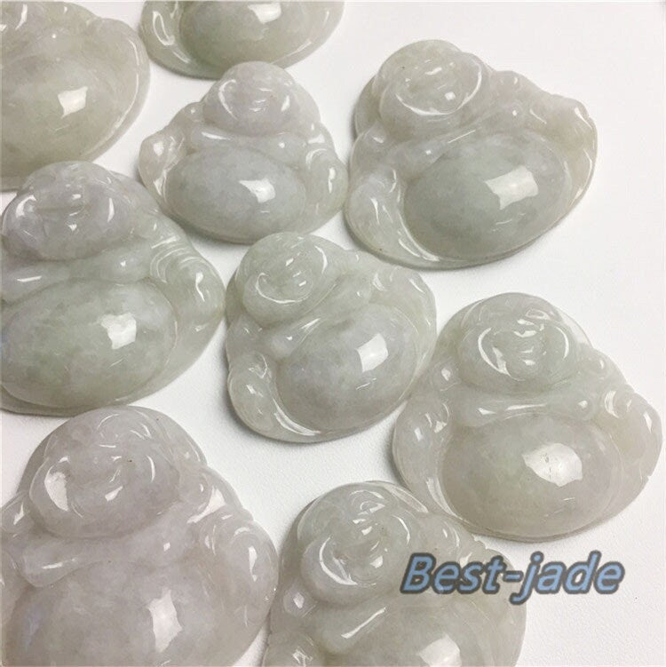 Big Buddha pendant Natural Grade A Jade ICE Burma Jadeite Chinese Carved ,Myanmar Jadeite Pendant necklace Statue hanging