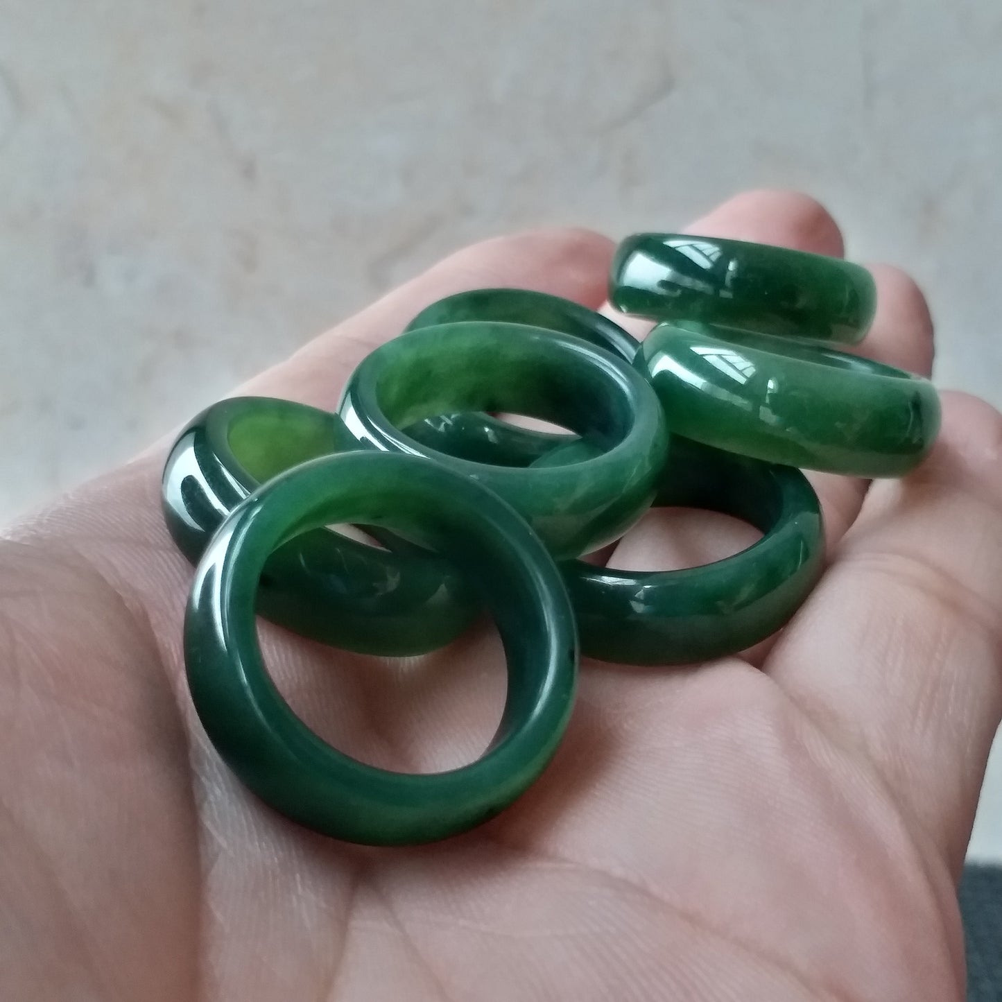 US size 5-10 Certified Nephrite ring or Pendant Canadian Jade Natural Greenstone falls Anhänger preceptee  NZ jade Maori ring