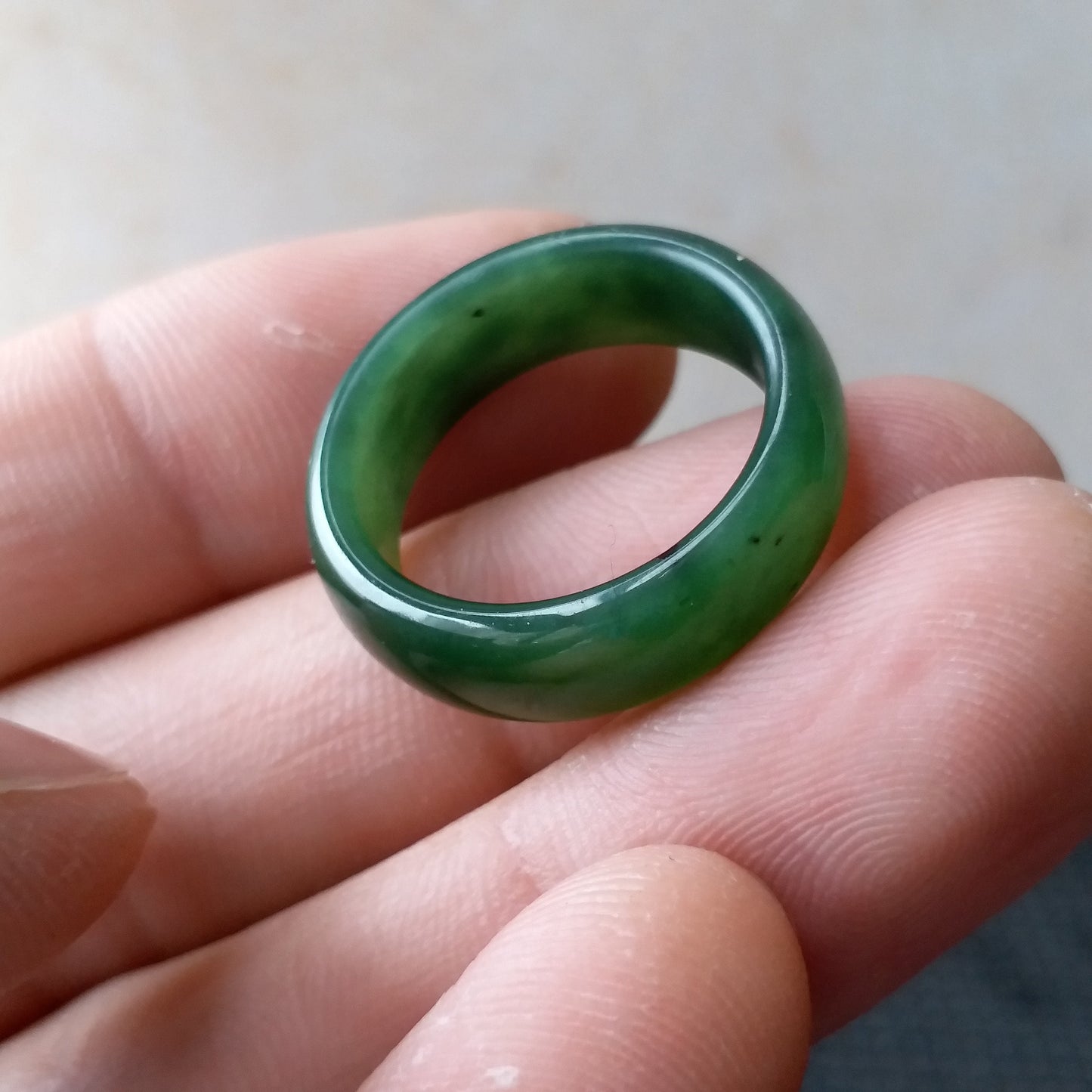 US size 5-10 Certified Nephrite ring or Pendant Canadian Jade Natural Greenstone falls Anhänger preceptee  NZ jade Maori ring