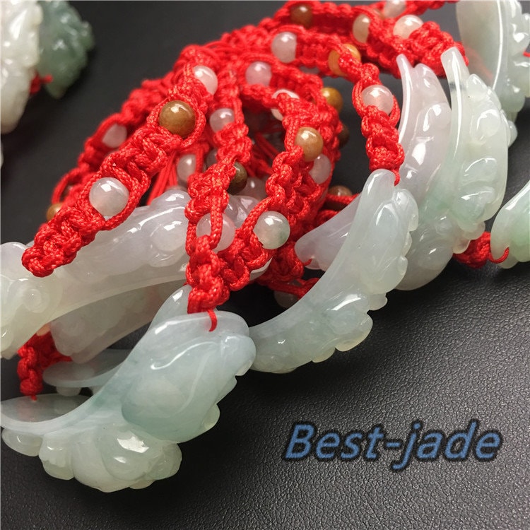 Pixiu bangle Jade Grade A  Kylin Jadeite Hand carved Jade Bracelet Chain Burma stone Armband n. Bracelete Браслет dragon