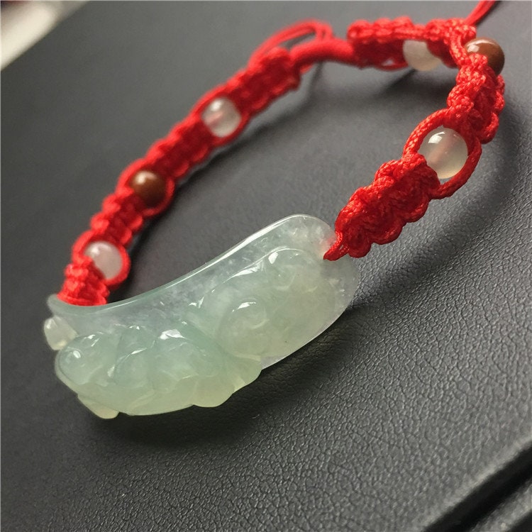 Pixiu bangle Jade Grade A  Kylin Jadeite Hand carved Jade Bracelet Chain Burma stone Armband n. Bracelete Браслет dragon