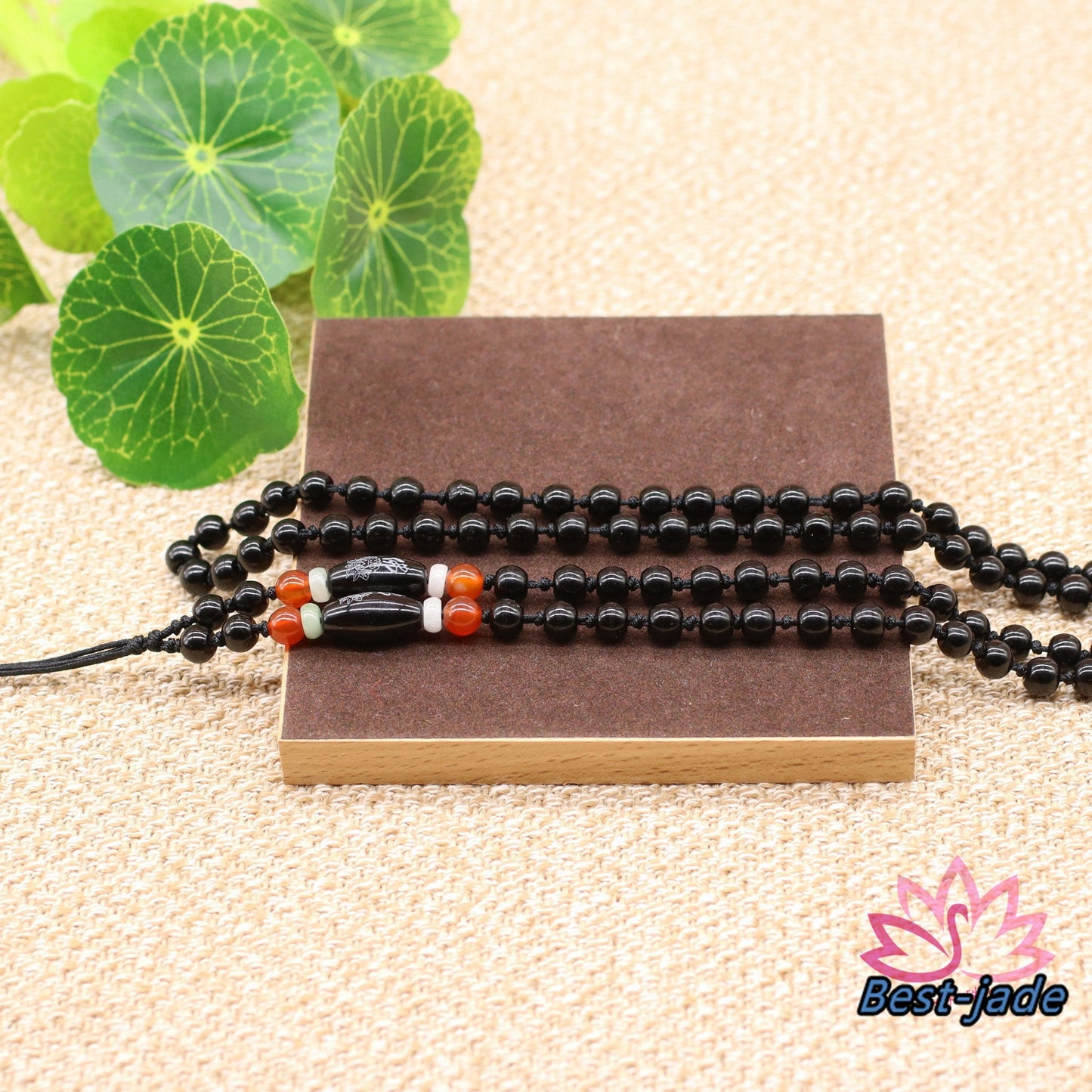 Xaga Obsidian Necklace Hand Woven Braided Black Rope Lady hand String Cord strap Man Bead chain Chinese Style collier Halskette f.