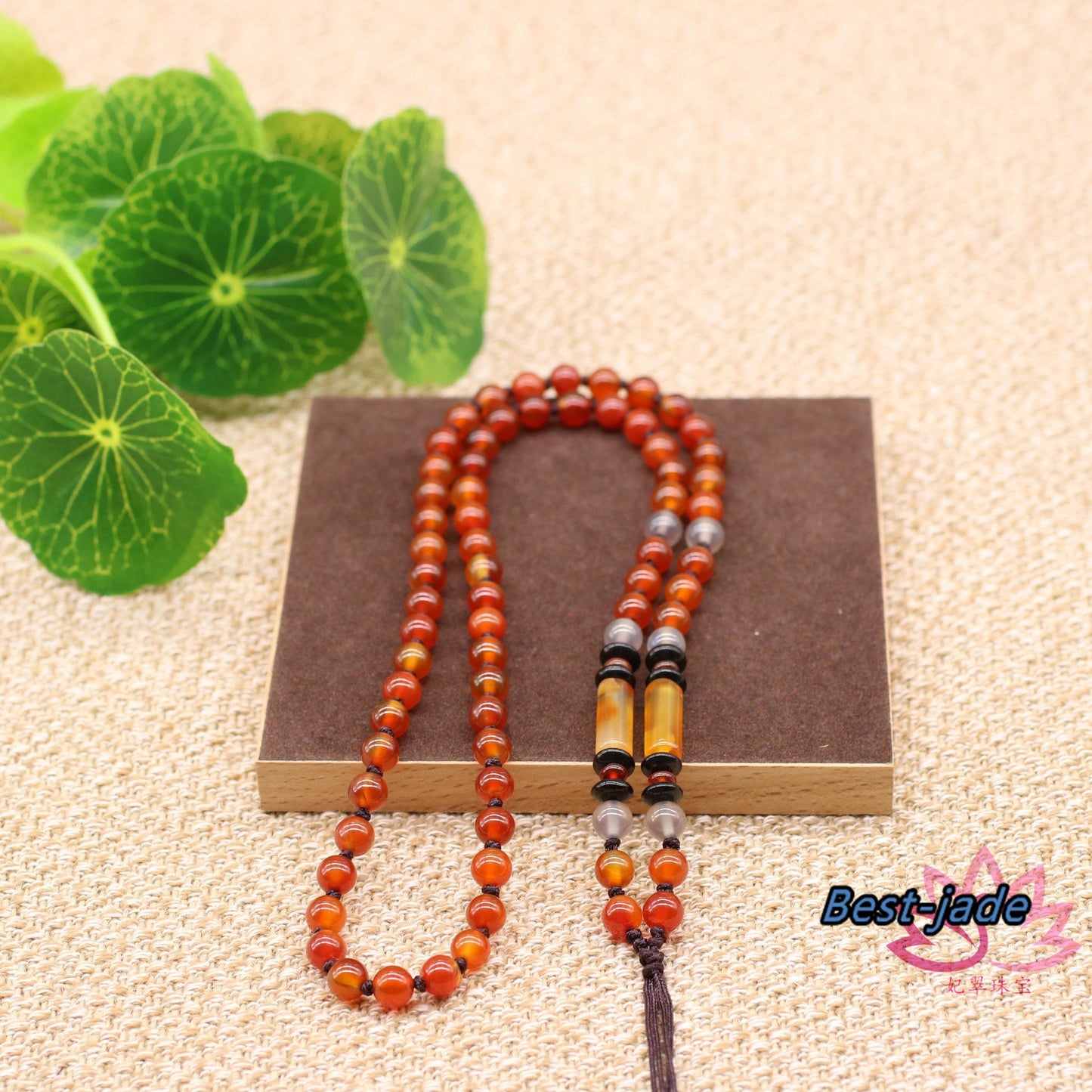 Agate carnelian Necklace Hand Woven Braided Black Rope Lady hand String Cord strap Man Bead chain Chinese Style collier Halskette f.