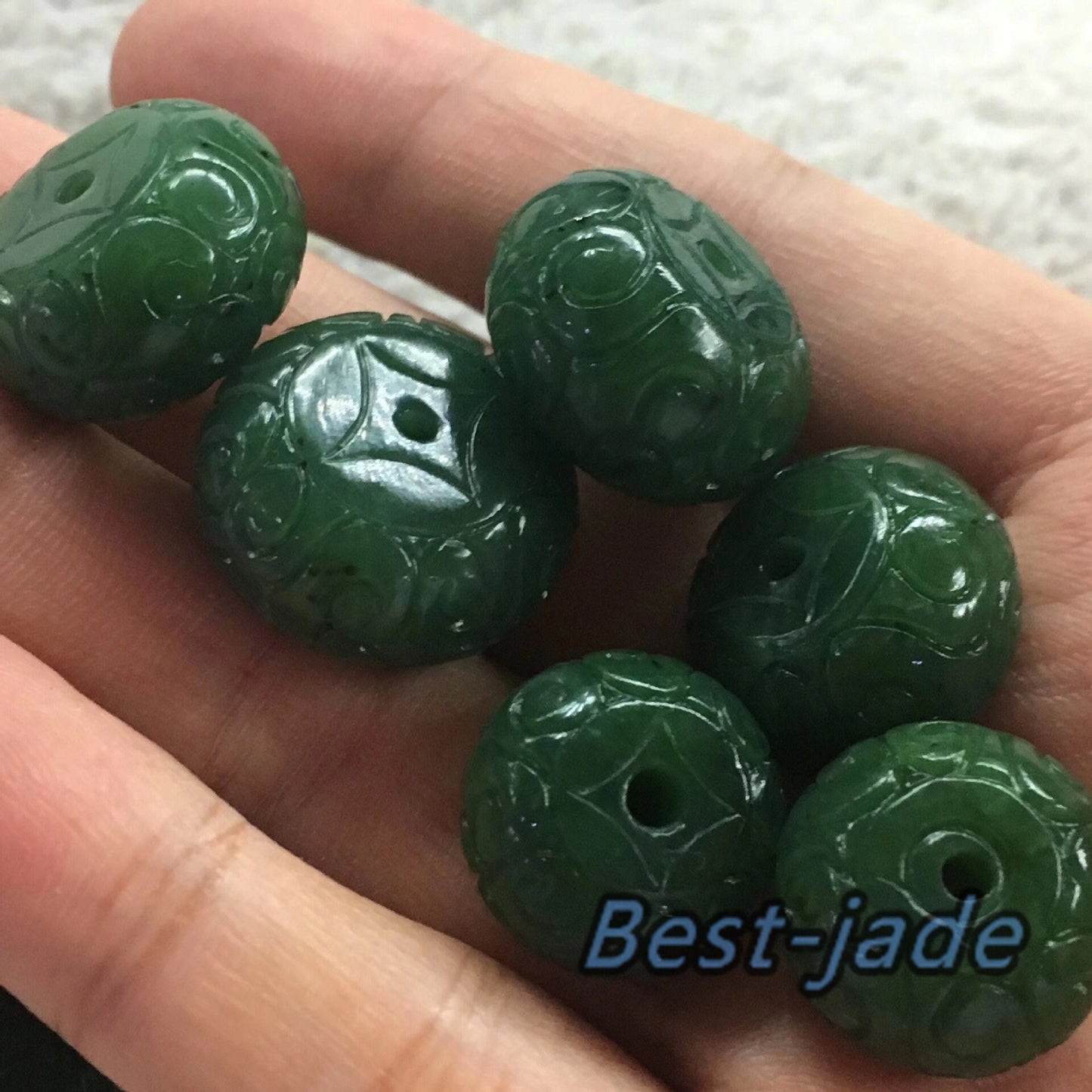 10 PCS 12*19mm Lucky Beads Natural Canadian jade Nephrite Greenstone Pounamu Pearl Maori style NZ jade капля Kügelchen jaspe grüner Jade