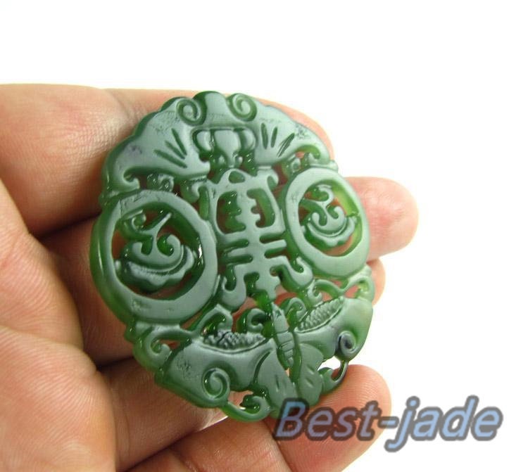 Dragon Hollow Green Canadian jade Nephrite Pendant Necklace NZ Greenstone jasper Pounamu Gemstones