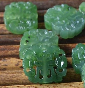 10 PCS Happiness Beads Natural Canadian jade Nephrite Greenstone Pounamu Pearl Maori BC NZ jade капля Kügelchen jaspe grüner