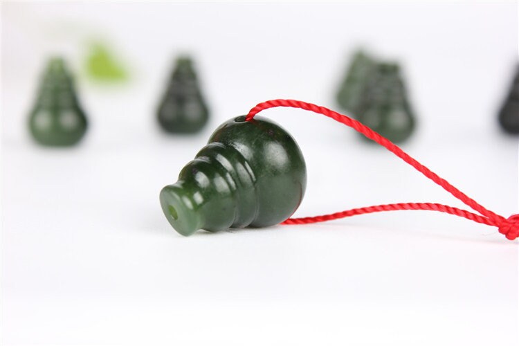 10 PCS Happiness Cucurbit Beads Natural Canadian jade Nephrite Greenstone Pounamu Pearl Maori style NZ jade капля Kügelchen jaspe grüner BC