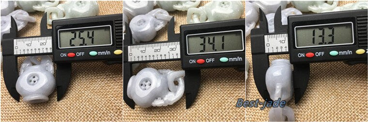 30PCS Flower Vase Pendant Natural Grade A Jade ICE Jadeite Burma jade jardiniere DIY jade necklace Jewely gift