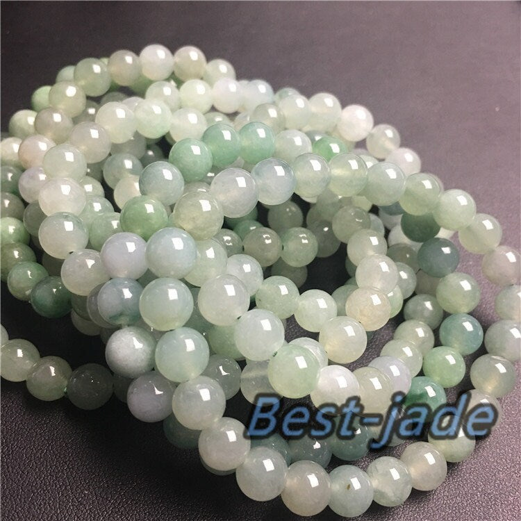 Grade A Jadeite Beaded bracelet  Hand carved Jade bangle Bracelet beads Chain