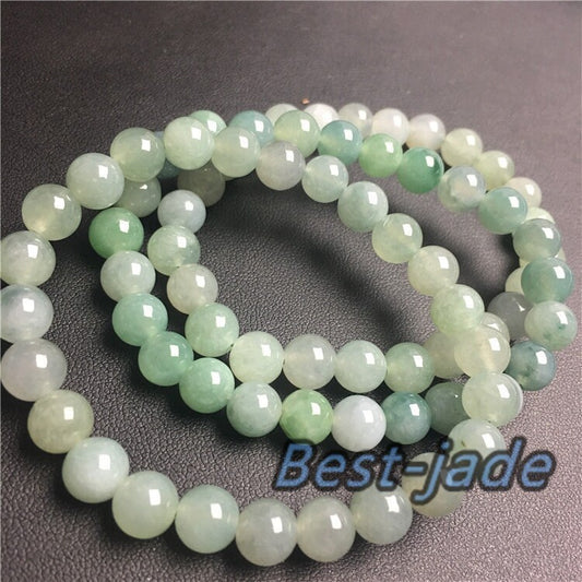 Grade A Jadeite Beaded bracelet  Hand carved Jade bangle Bracelet beads Chain