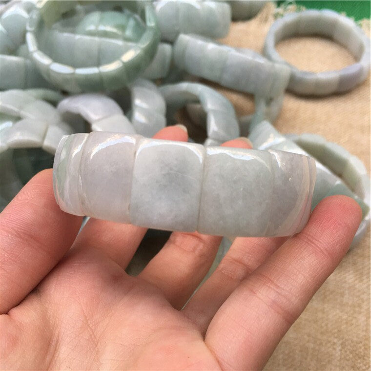 Schildkrötenform Jade Grade A Jadeit Handgeschnitzter Burma Jade Herren Perlen Armreif Damenkette Burma Stein Armband