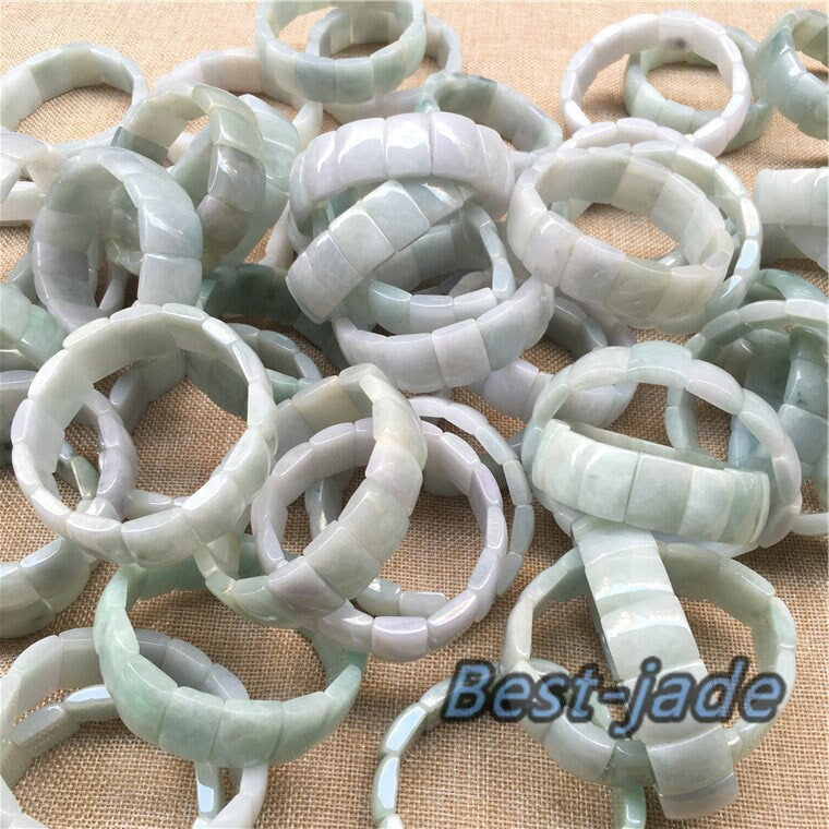 Schildkrötenform Jade Grade A Jadeit Handgeschnitzter Burma Jade Herren Perlen Armreif Damenkette Burma Stein Armband