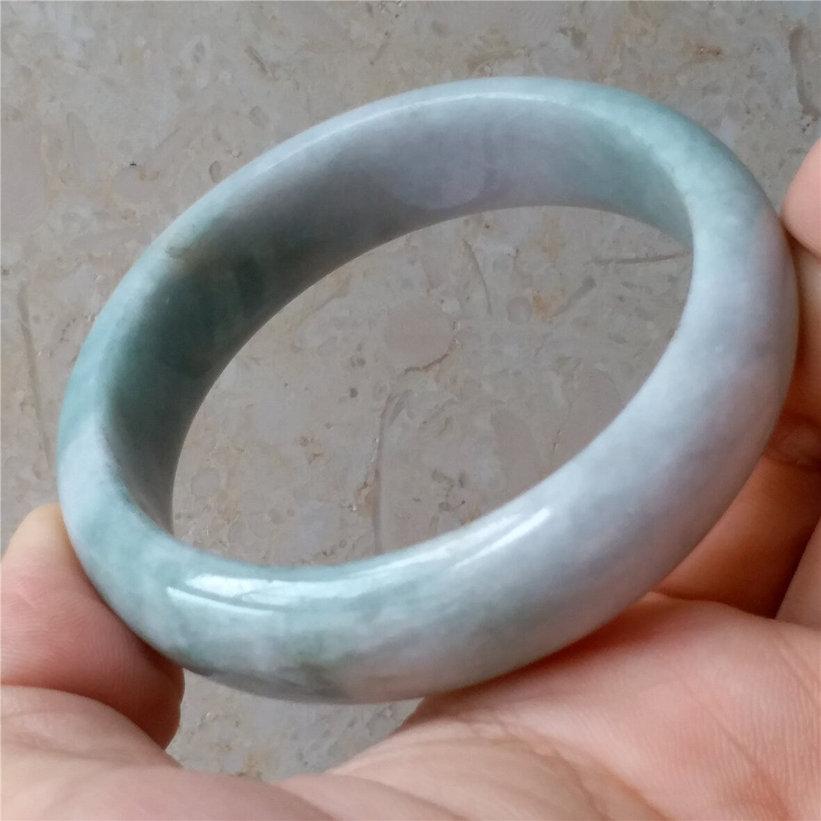 55.6mm Light green Grade A Natural Jade Hand carved Wristband Bangle Bracelet  Lady Chain Jadeite Type A stone armreife Джейд Браслет 翡翠手镯