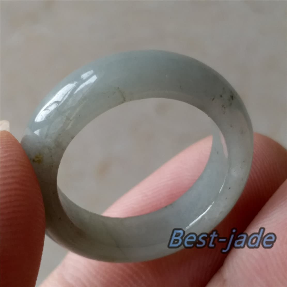 17.7mm Yellow Grade A jade Narrow Band Ring Natural Real Jadeite Hand carved bead Green gemstone Burma Lady jadeware rings Type A stone