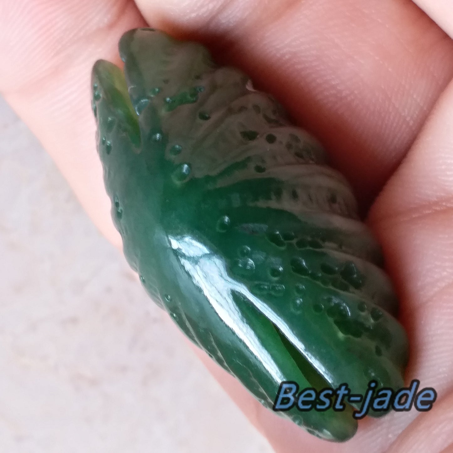 1 STÜCK Ausgehöhlte Sseashell Coquille Perlen Kanadische Jade Nephrit Grüner Jaspis Grünstein Pounamu Anhänger Halskette Perle NZ Jadeware