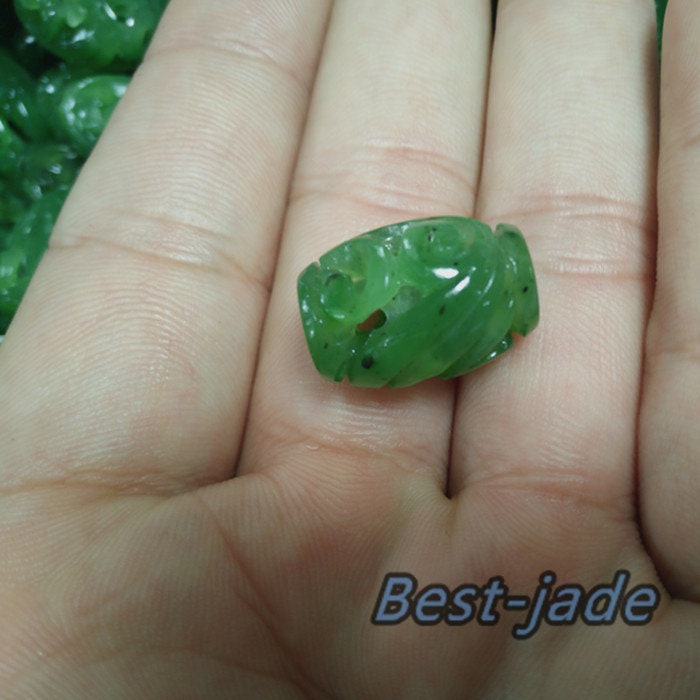 16*10mm Barrel Beads Natural Canadian jade Nephrite Greenstone Pounamu Pearl Maori style NZ jade капля Kügelchen jaspe grüner Jade