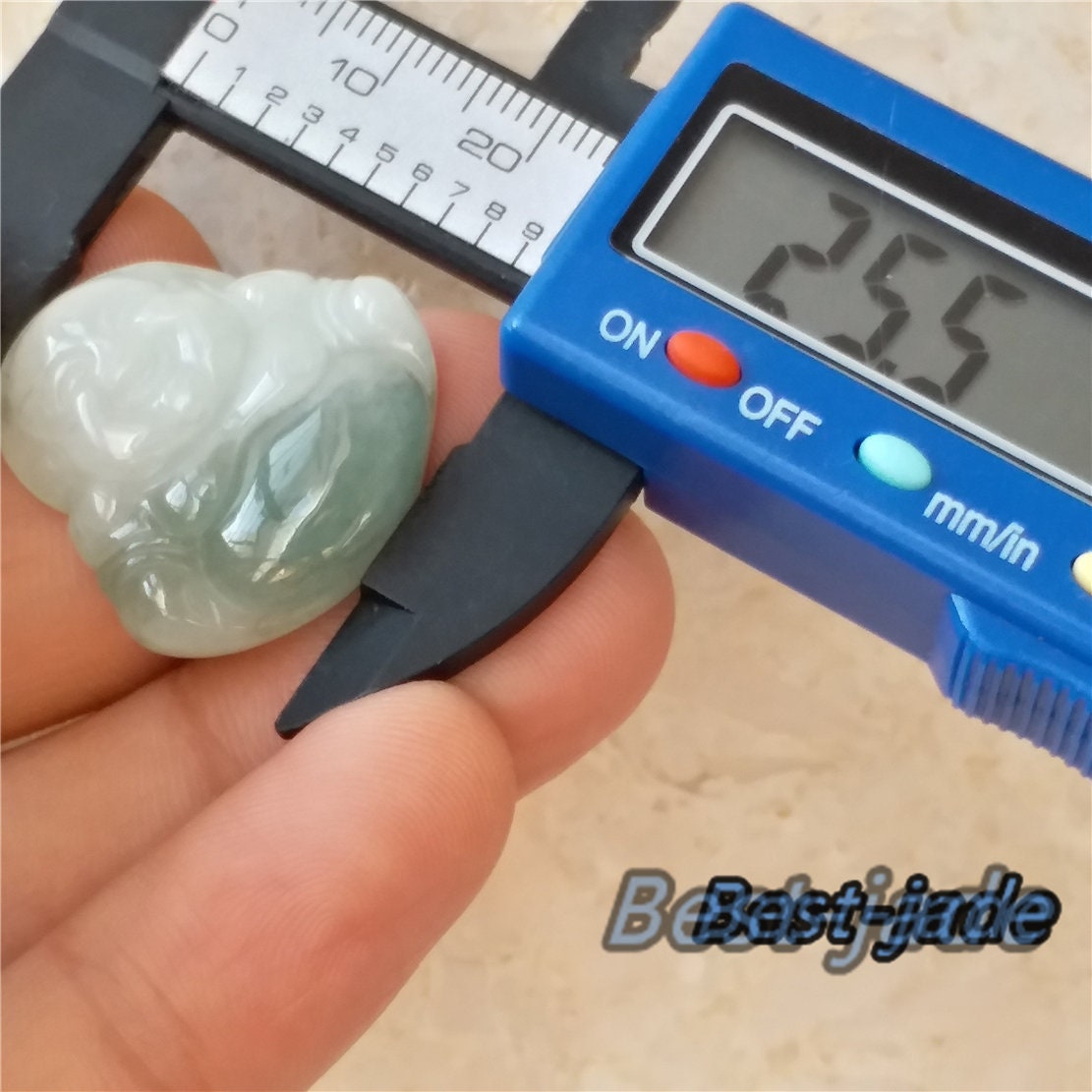 Grade A GreenJade ICE Jadeite Buddha Bead Hand Carved ,pendant Burma stone Type A Jadeit Anhänger