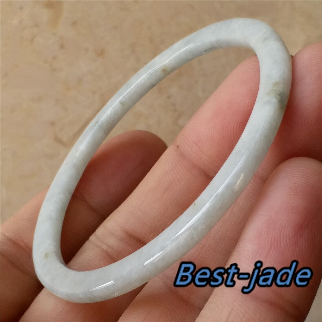 56.1mm Grade A Green Jade Thin Bangle Natural  Bracelet  Lady Girl Chain Jadeite Glass ICE A Burma Myanmar stone armreife Джейд Браслет 翡翠手镯