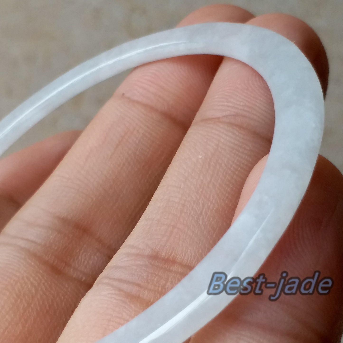 53.9mm Grade A Green Jade Thin Oval Bangle Natural Round Bracelet  Lady Girl Chain Jadeite Glass ICE A stone armreife Джейд Браслет 翡翠手镯