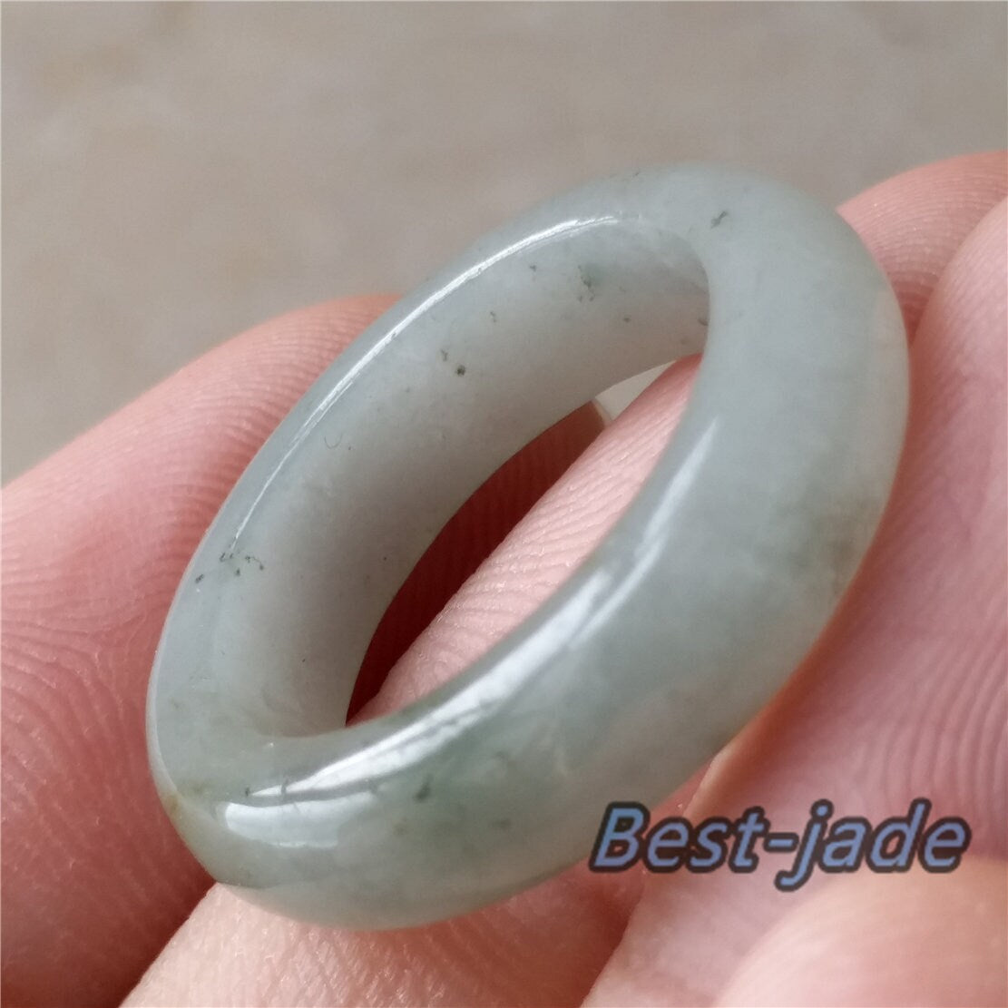 17.7mm Yellow Grade A jade Narrow Band Ring Natural Real Jadeite Hand carved bead Green gemstone Burma Lady jadeware rings Type A stone