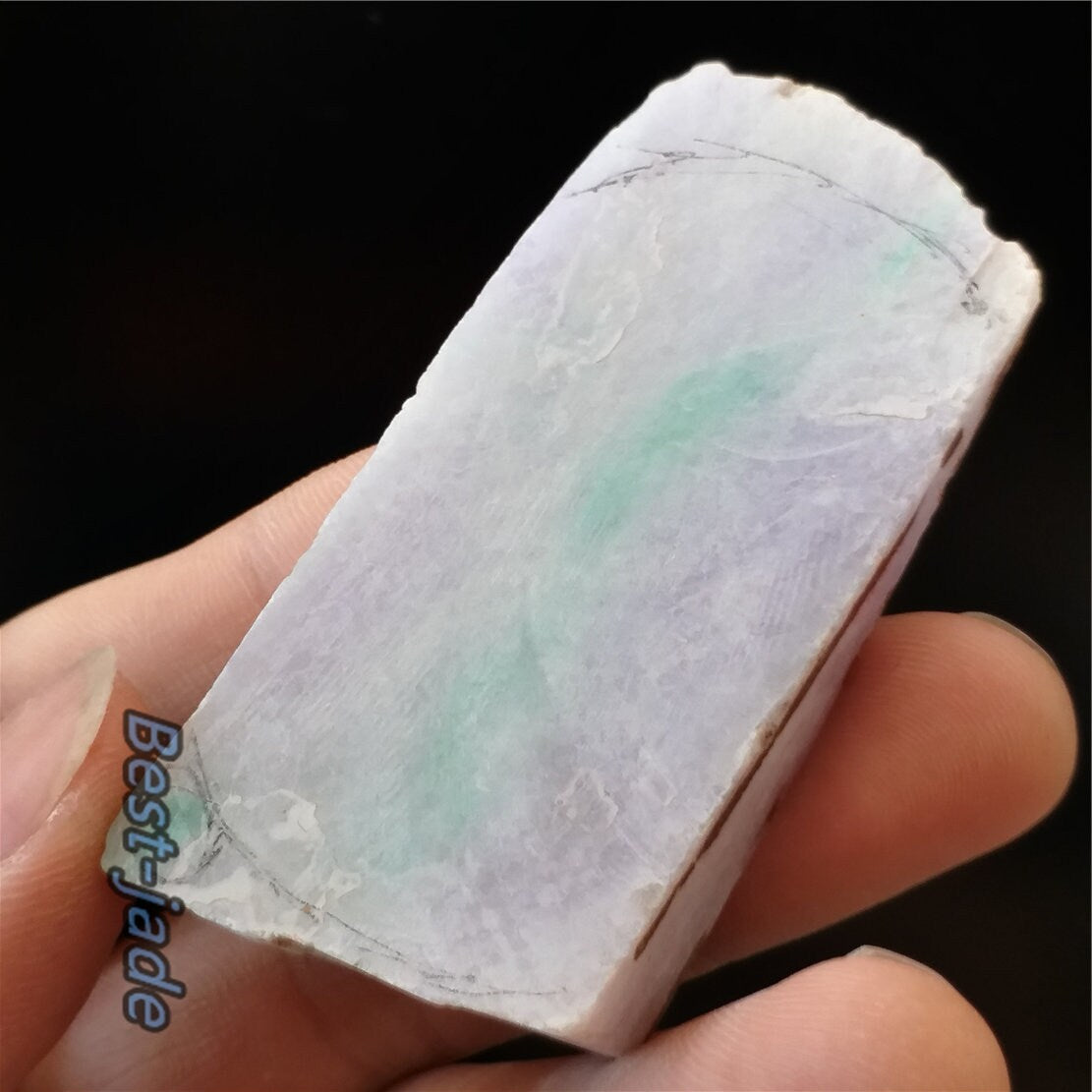 Natural  Green Lavender Jadeite Raw stone Burmese Grade a jade preform Rough Jade Burma stone Green jade Ice jadeite 04