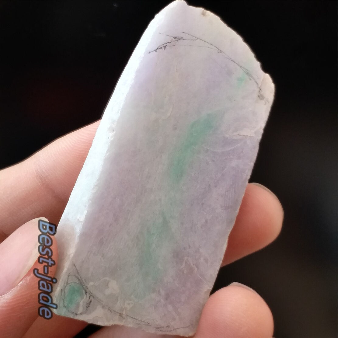 Natural  Green Lavender Jadeite Raw stone Burmese Grade a jade preform Rough Jade Burma stone Green jade Ice jadeite 04