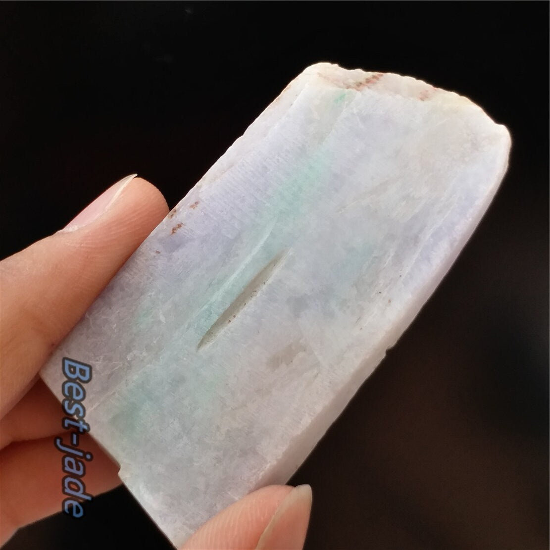 Natural  Green Lavender Jadeite Raw stone Burmese Grade a jade preform Rough Jade Burma stone Green jade Ice jadeite 04