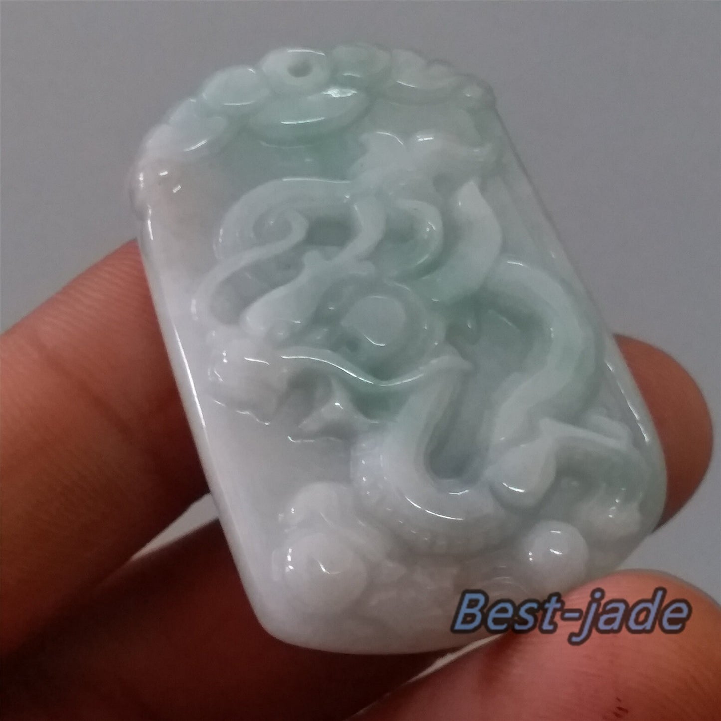 Dragon Grade A jade Hand craved Natural Green Burma Jadeite man pendant necklace BEADS  ice Gemstone Green jadeit  jadéite 翡翠天然龙牌