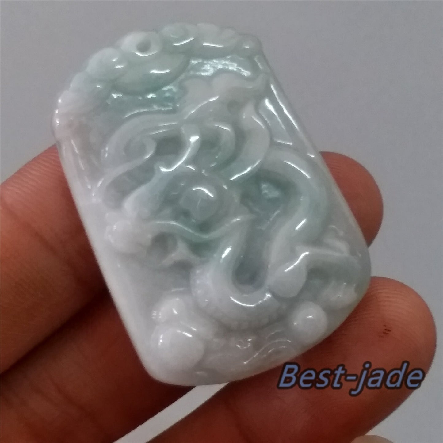 Dragon Grade A jade Hand craved Natural Green Burma Jadeite man pendant necklace BEADS  ice Gemstone Green jadeit  jadéite 翡翠天然龙牌