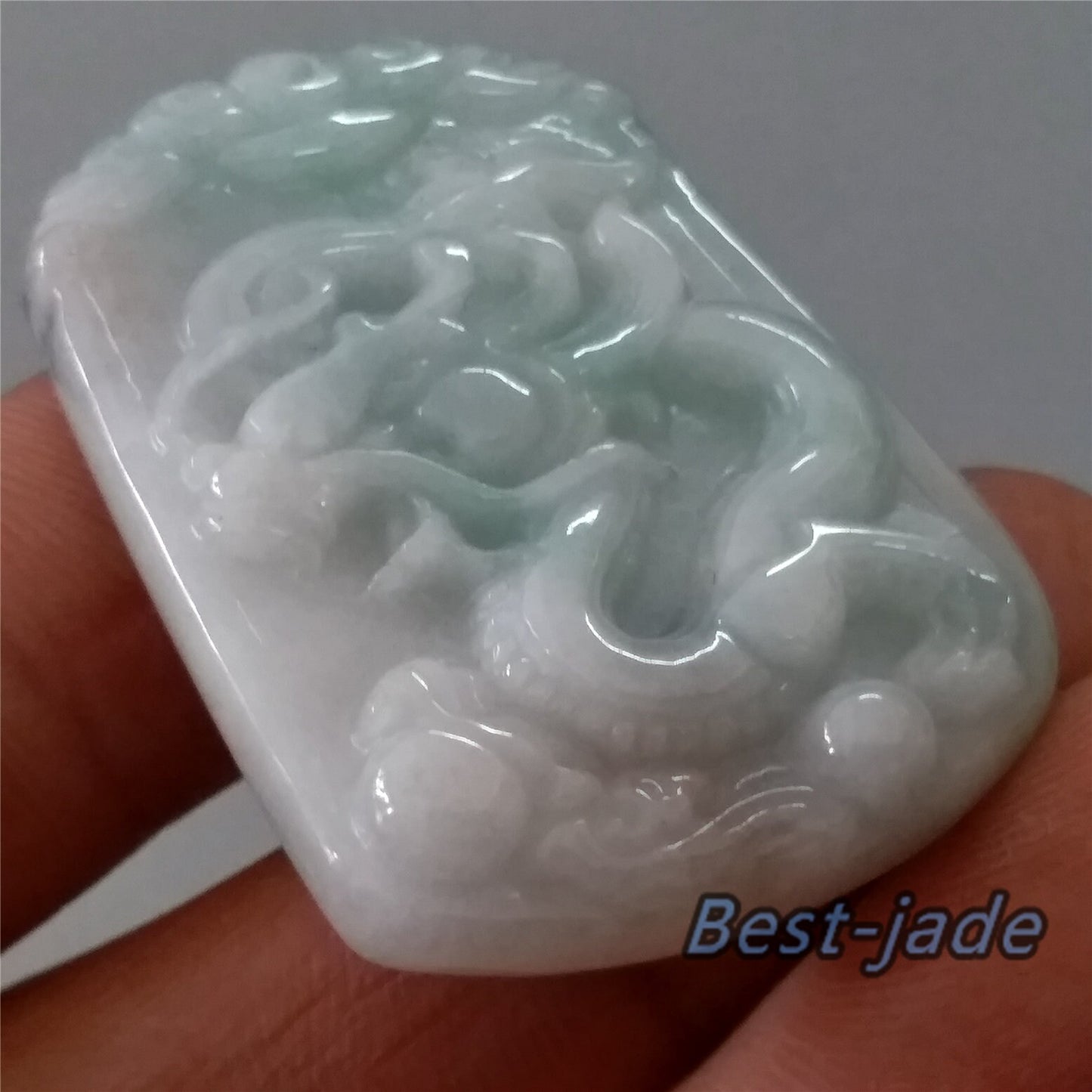 Dragon Grade A jade Hand craved Natural Green Burma Jadeite man pendant necklace BEADS  ice Gemstone Green jadeit  jadéite 翡翠天然龙牌