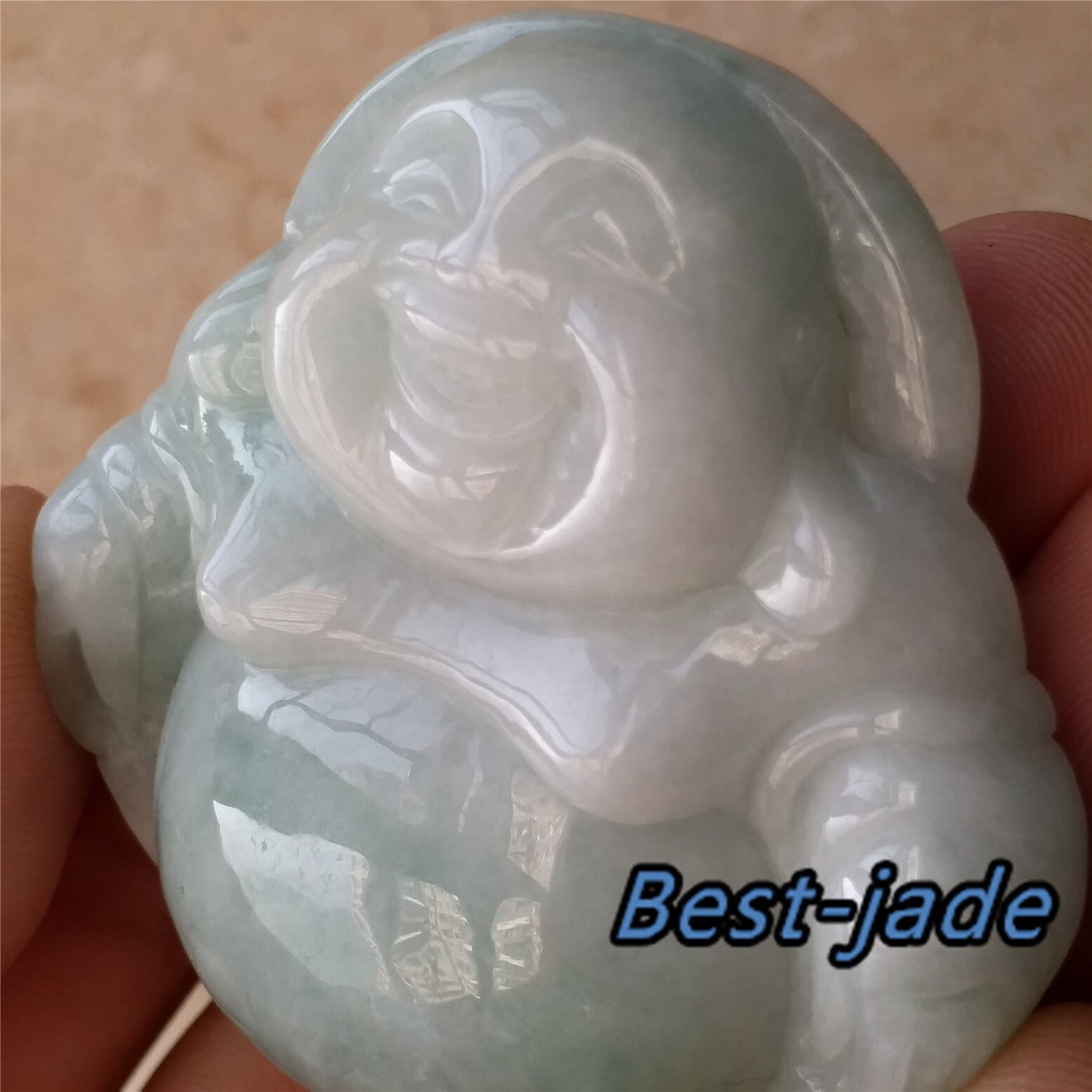 Buddha Grade A Jade Natural Green Burma Jadeite Beads Hand Carved KWAN YIN Baby Lady pendant Gemstone Type A Jadeite 翡翠 佛 吊坠