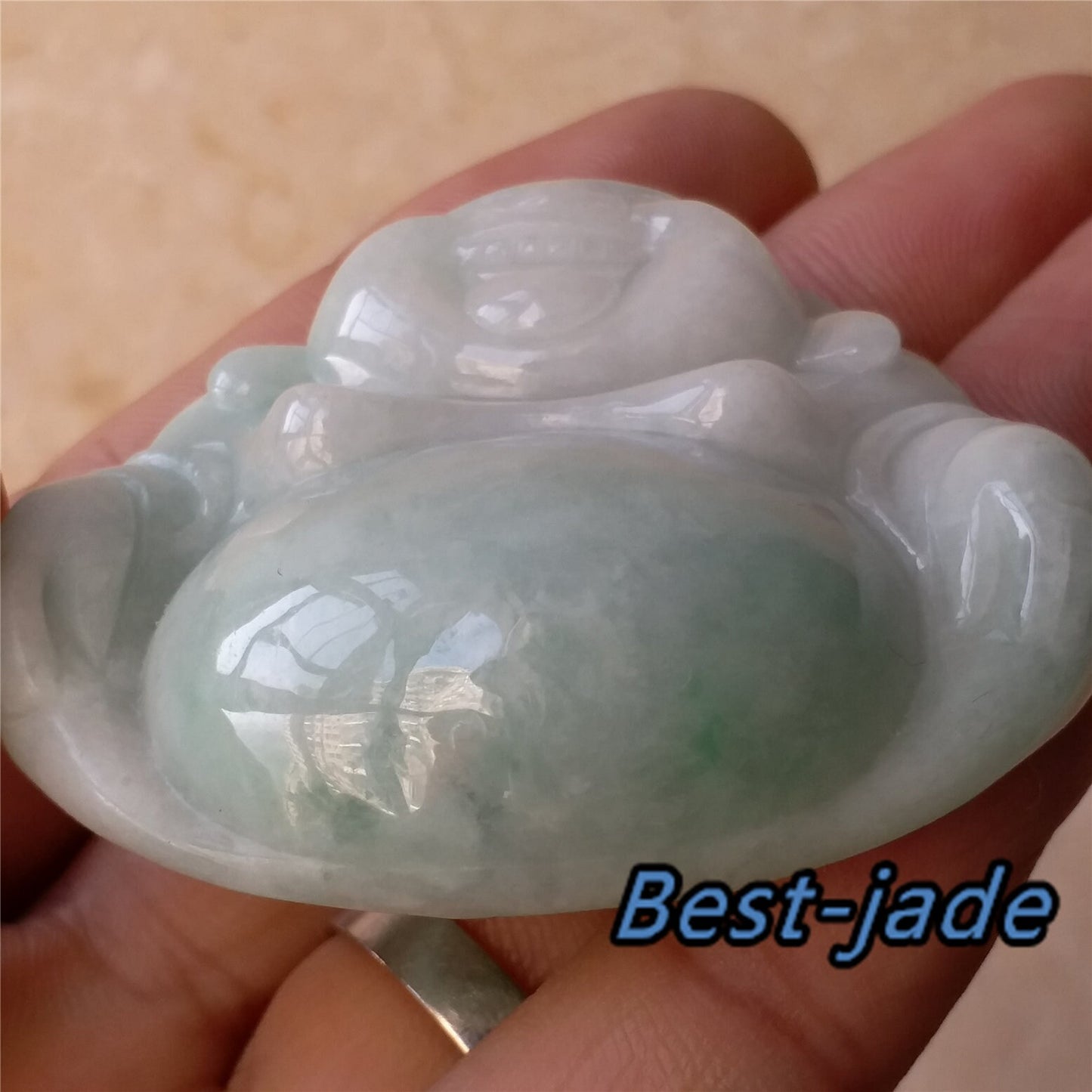 Buddha Grade A Jade Natural Green Burma Jadeite Beads Hand Carved KWAN YIN Baby Lady pendant Gemstone Type A Jadeite 翡翠 佛 吊坠