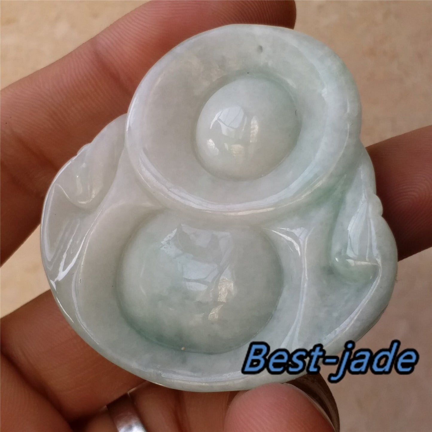 Buddha Grade A Jade Natural Green Burma Jadeite Beads Hand Carved KWAN YIN Baby Lady pendant Gemstone Type A Jadeite 翡翠 佛 吊坠