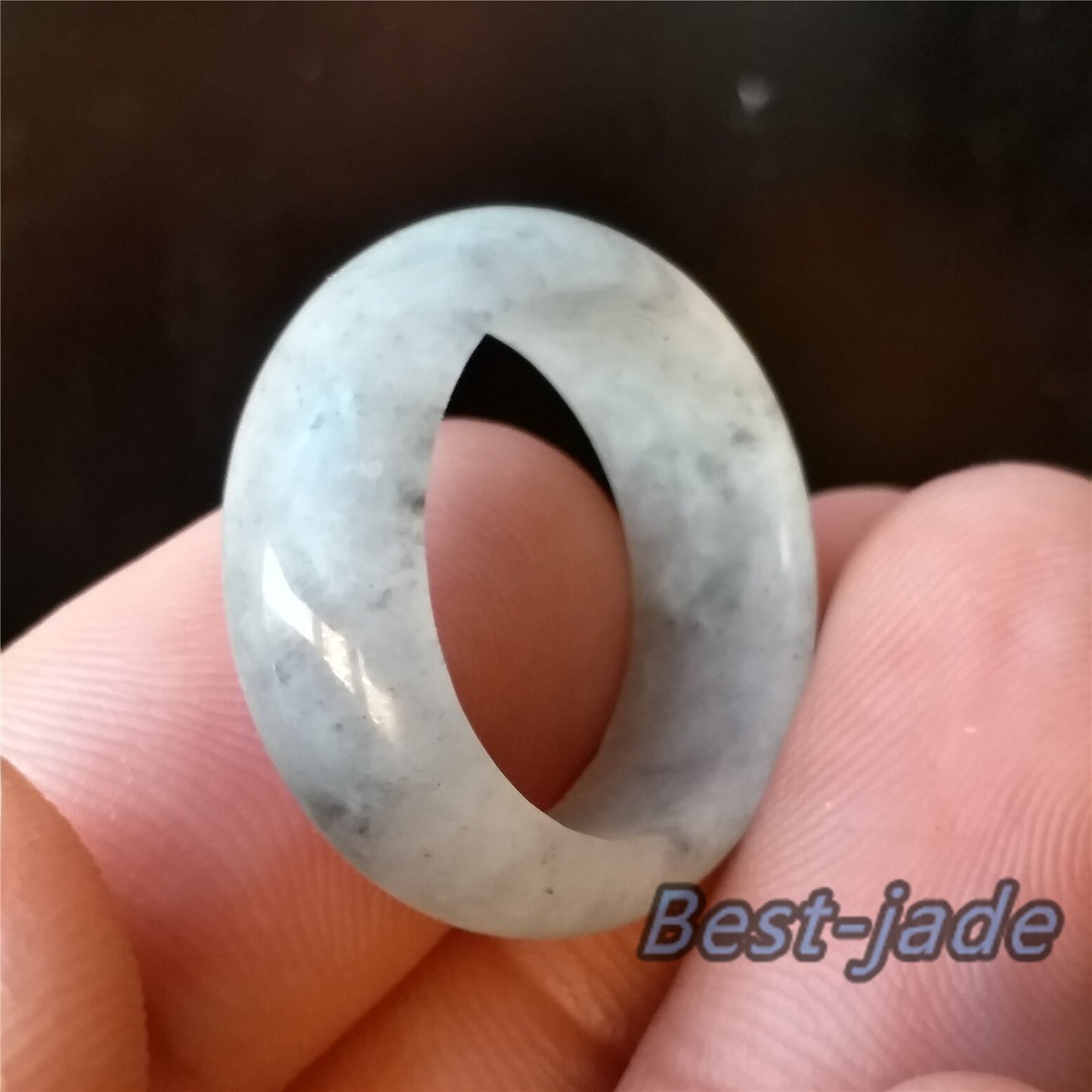 19mm Grade A jade Narrow Band Ring  Natural Real Jadeite Hand carved bead Green gemstone Burma Lady  finger ring Type A stone Jewelry 094