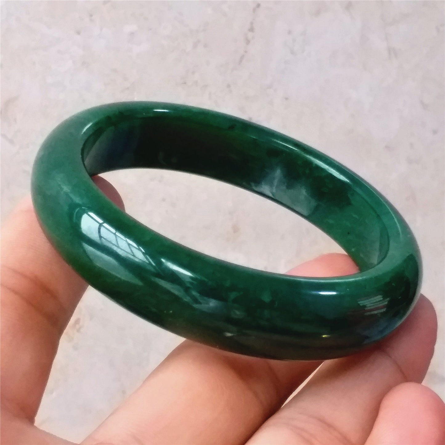 56.9mm Natural Nephrite Round bangle  Green stone Canadian Jade Bracelet Pounamu Nephrite  Jade lady Canadian Jasper BC Greenstone 06