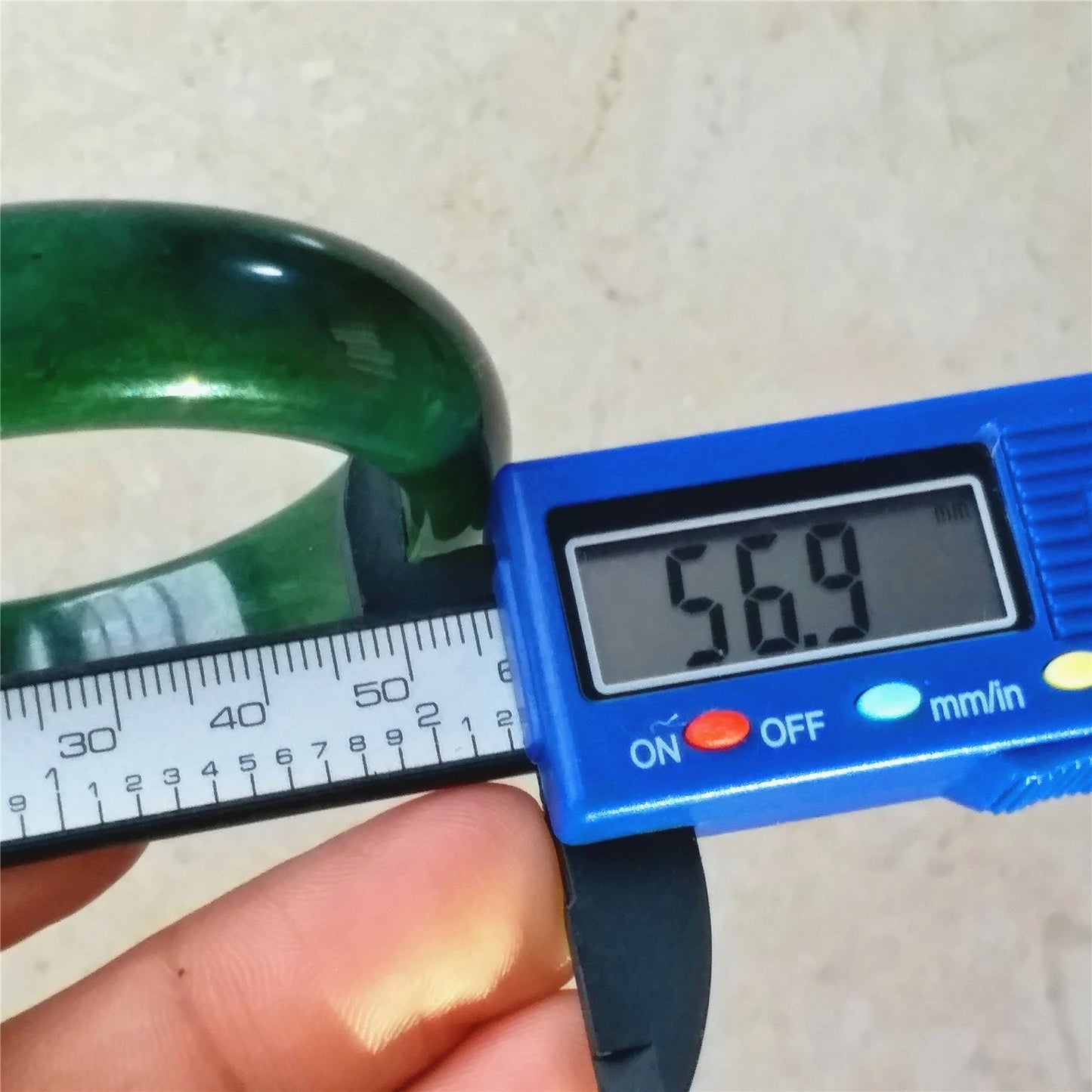 56.9mm Natural Nephrite Round bangle  Green stone Canadian Jade Bracelet Pounamu Nephrite  Jade lady Canadian Jasper BC Greenstone 06