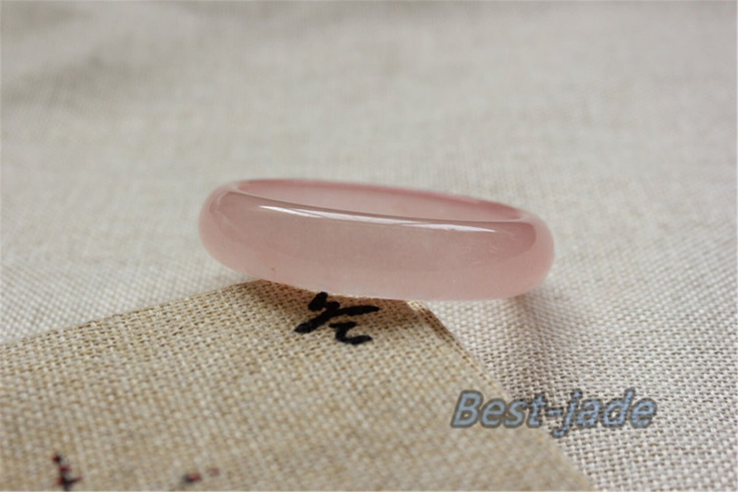 56-62mm Wholesale Natural pink Pure Jade Girl Bangle Bracelet Lady Hand carved Chain Natural  A stone